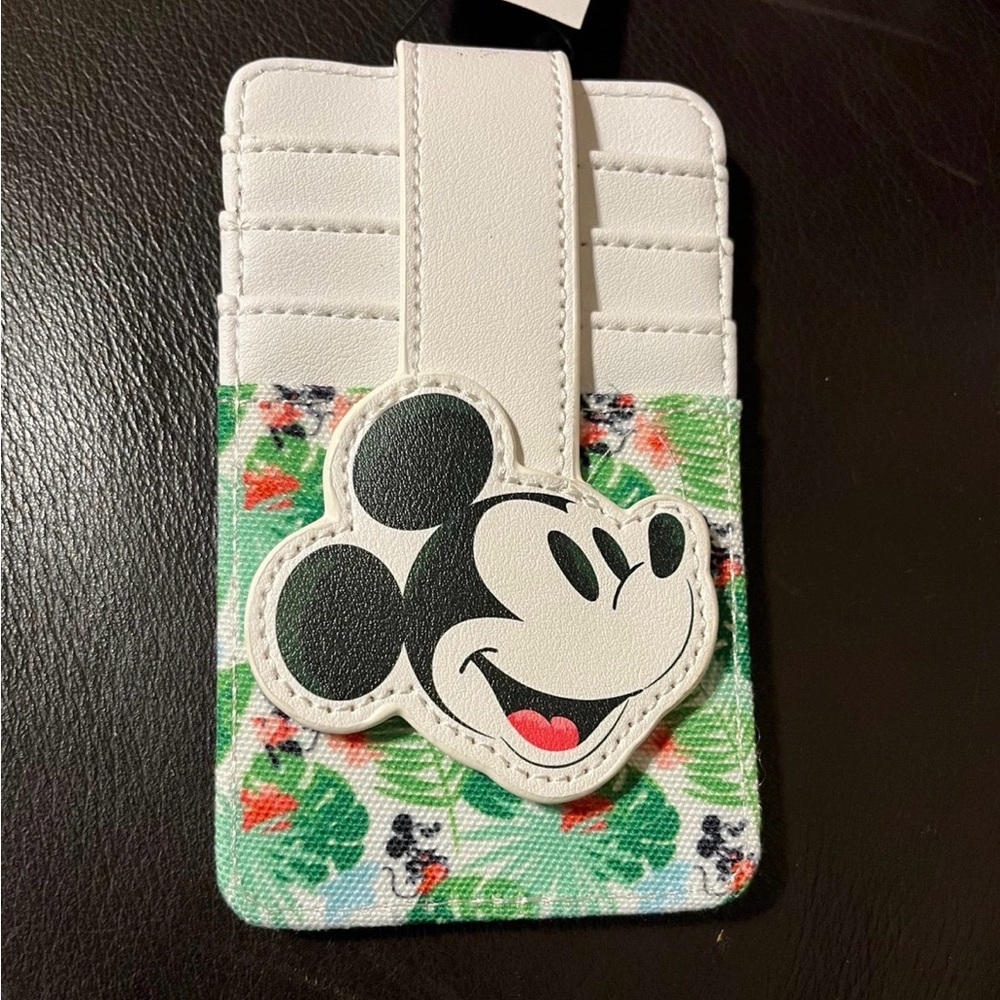 Disney Mickey Mouse Hawaiian Card Holder - White and Green